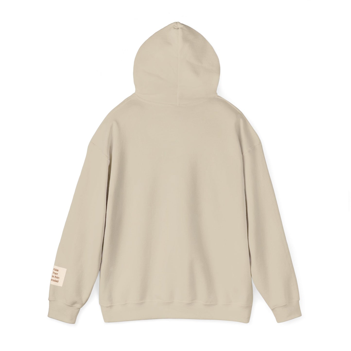 Hoodie with Quote "Healed ish But I wish a trigger I would" – Cozy Neutral Pullover